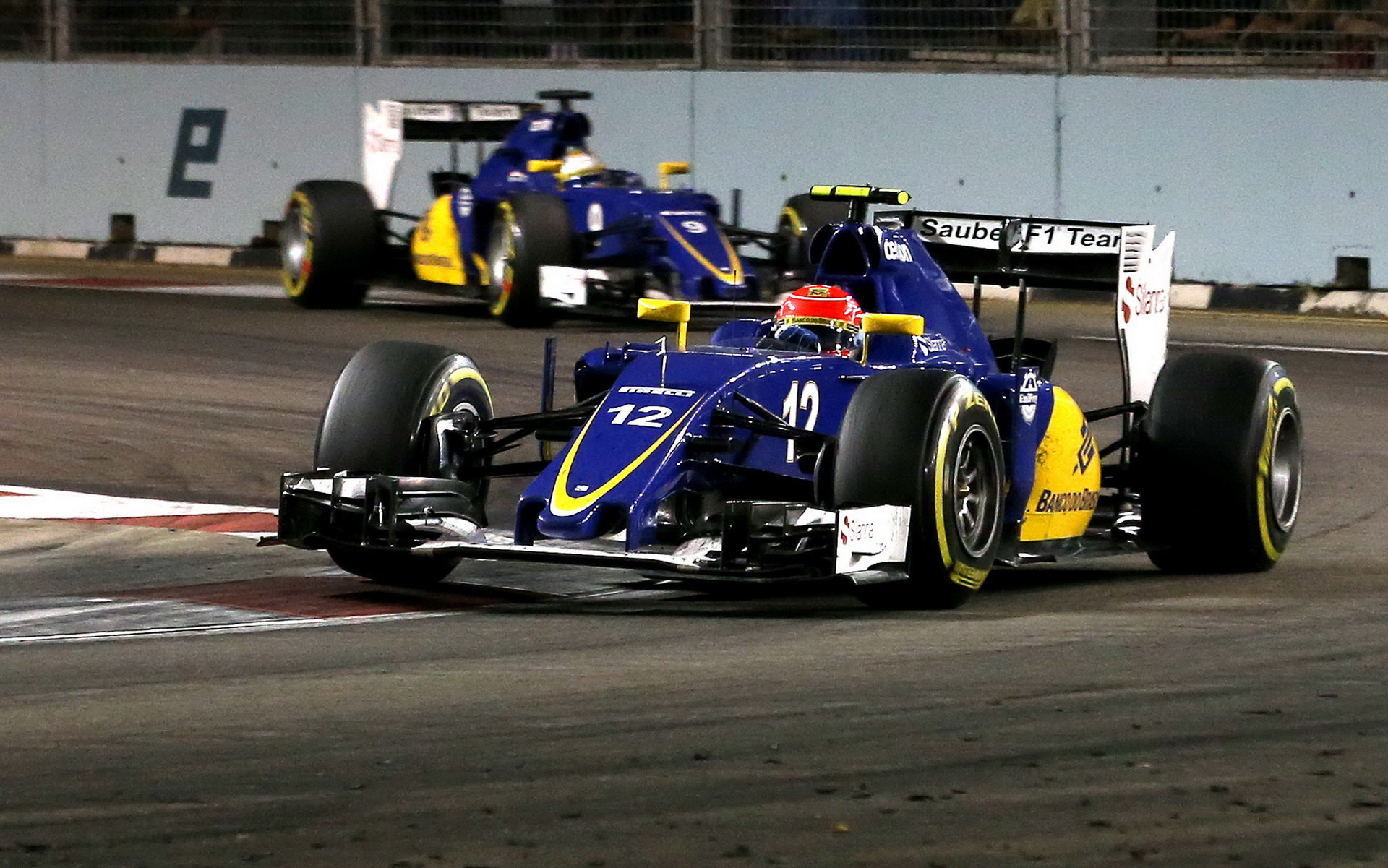 Felipe Nasr a Marcus Ericsson, GP Singapuru (Singapur)