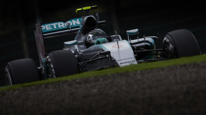 Nico Rosberg v kvalifikaci na Velkou cenu Japonska