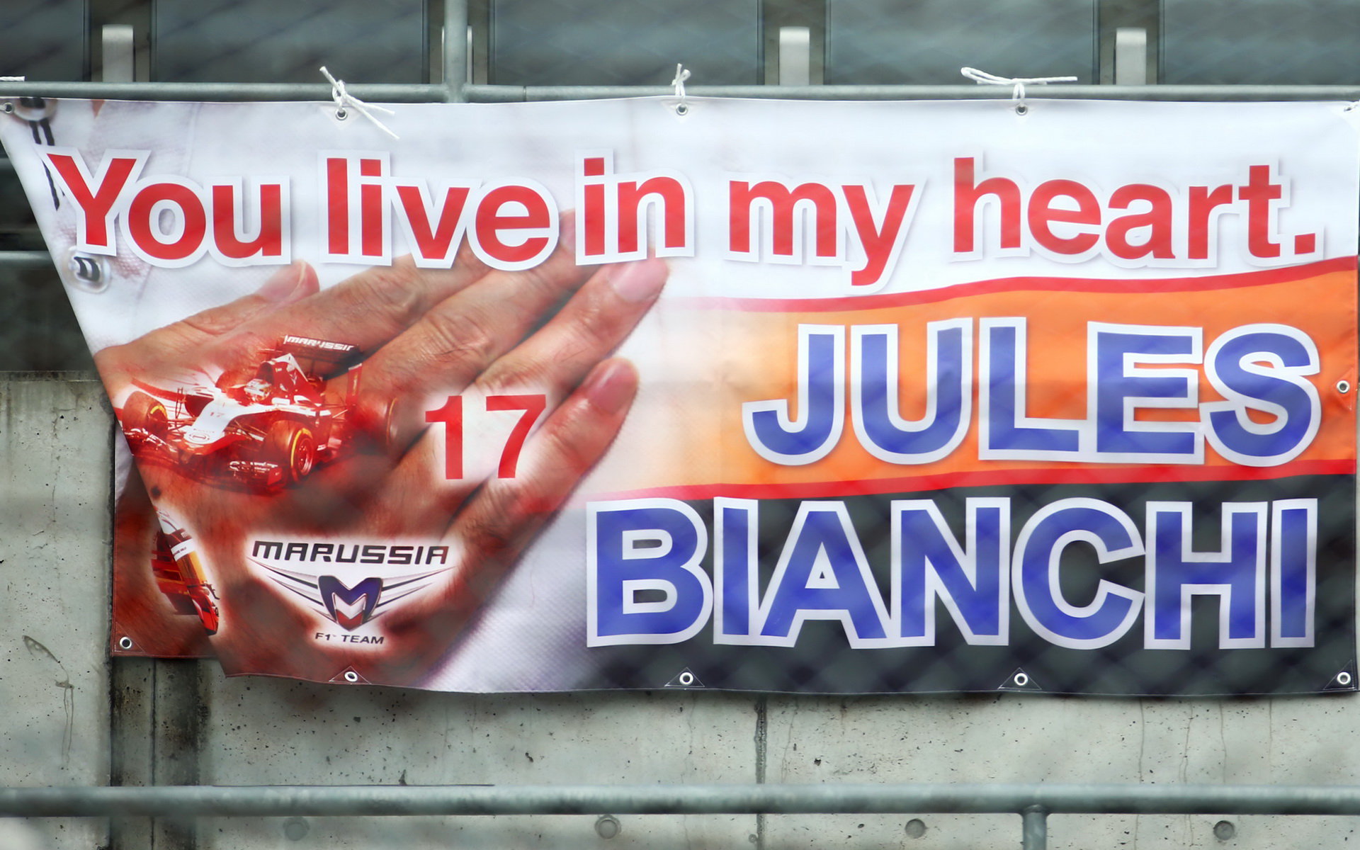 Vzpomínka na Julese Bianchiho v Suzuce