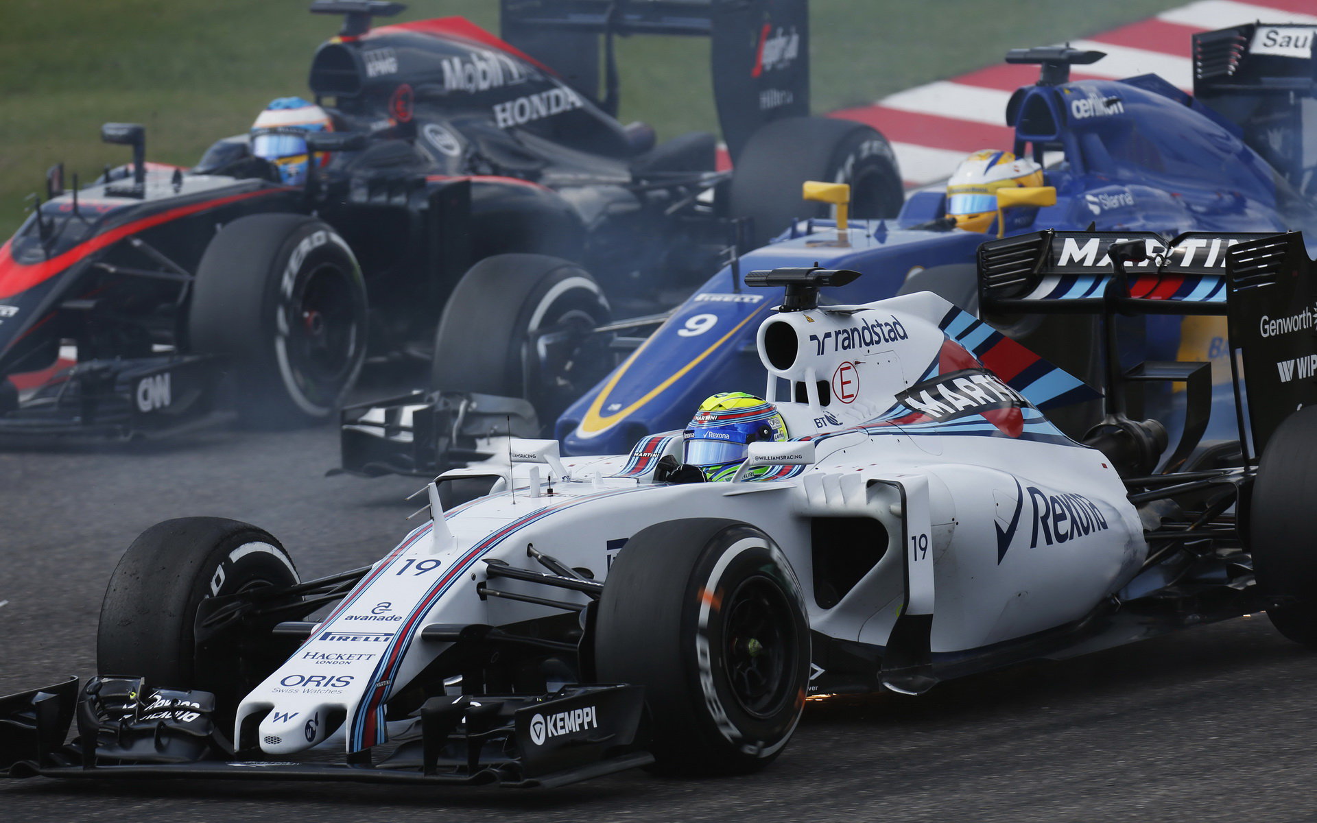 Felipe Massa při startu v Suzuce