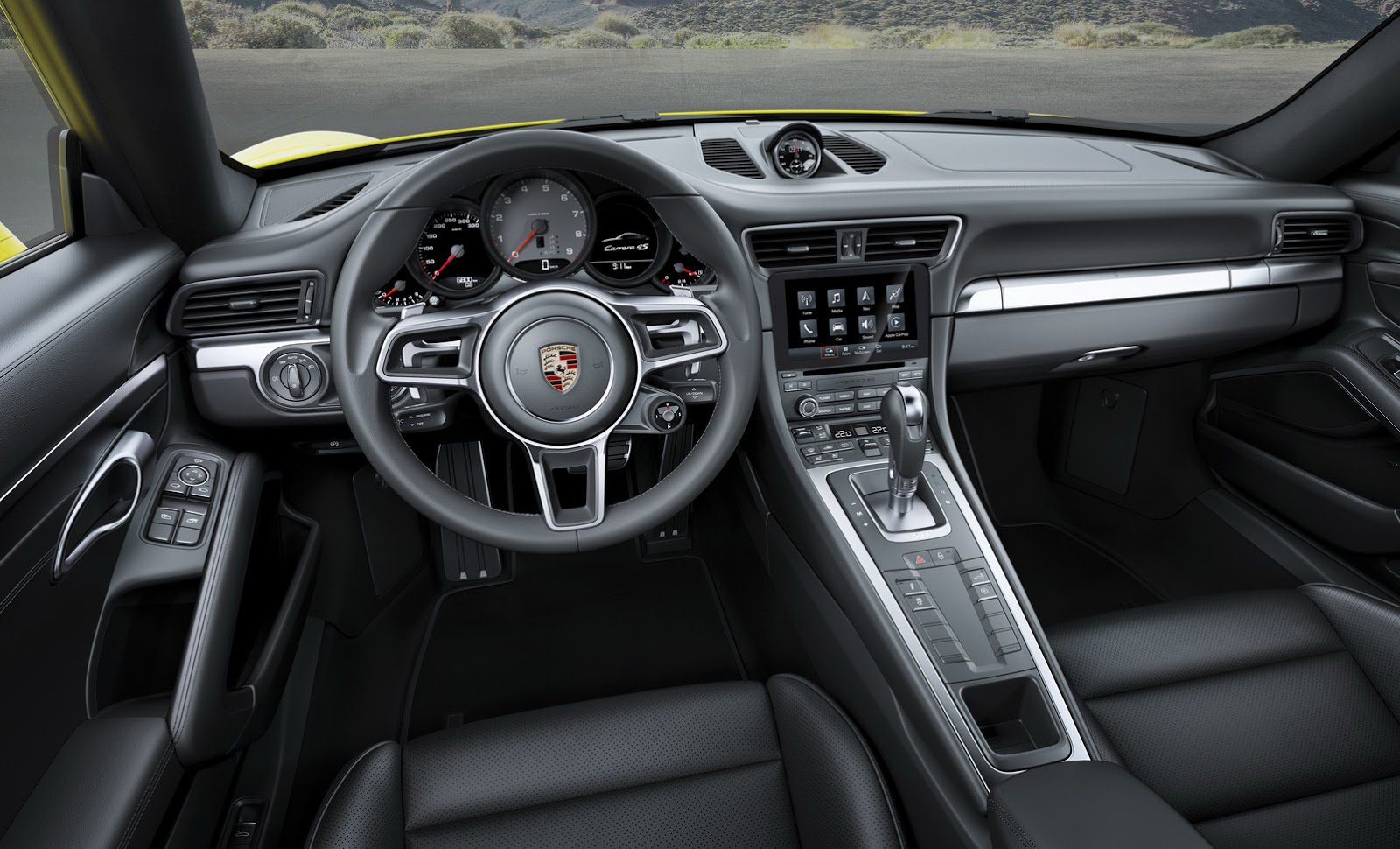Multimediální systém PCM se sedmipalcovým displejem, nové Porsche 911 Carrera 4S.