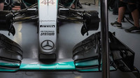 Přední křídlo vozu Mercedes F1 W06 Hybrid v Soči