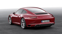Přítomnost jiného motoru prozradí vertikální lamely na kapotě motoru, omlazené Porsche 911.