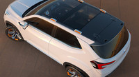 Prosklená střecha přináší dostatek světla uvnitř, Subaru Viziv Future.