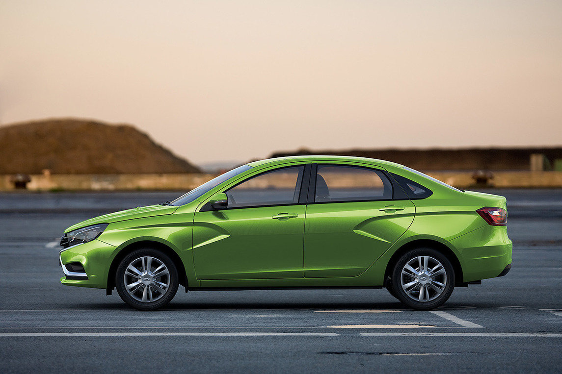 Zelená barva slaví u modelů AvtoVAZu premiéru, Lada Vesta.