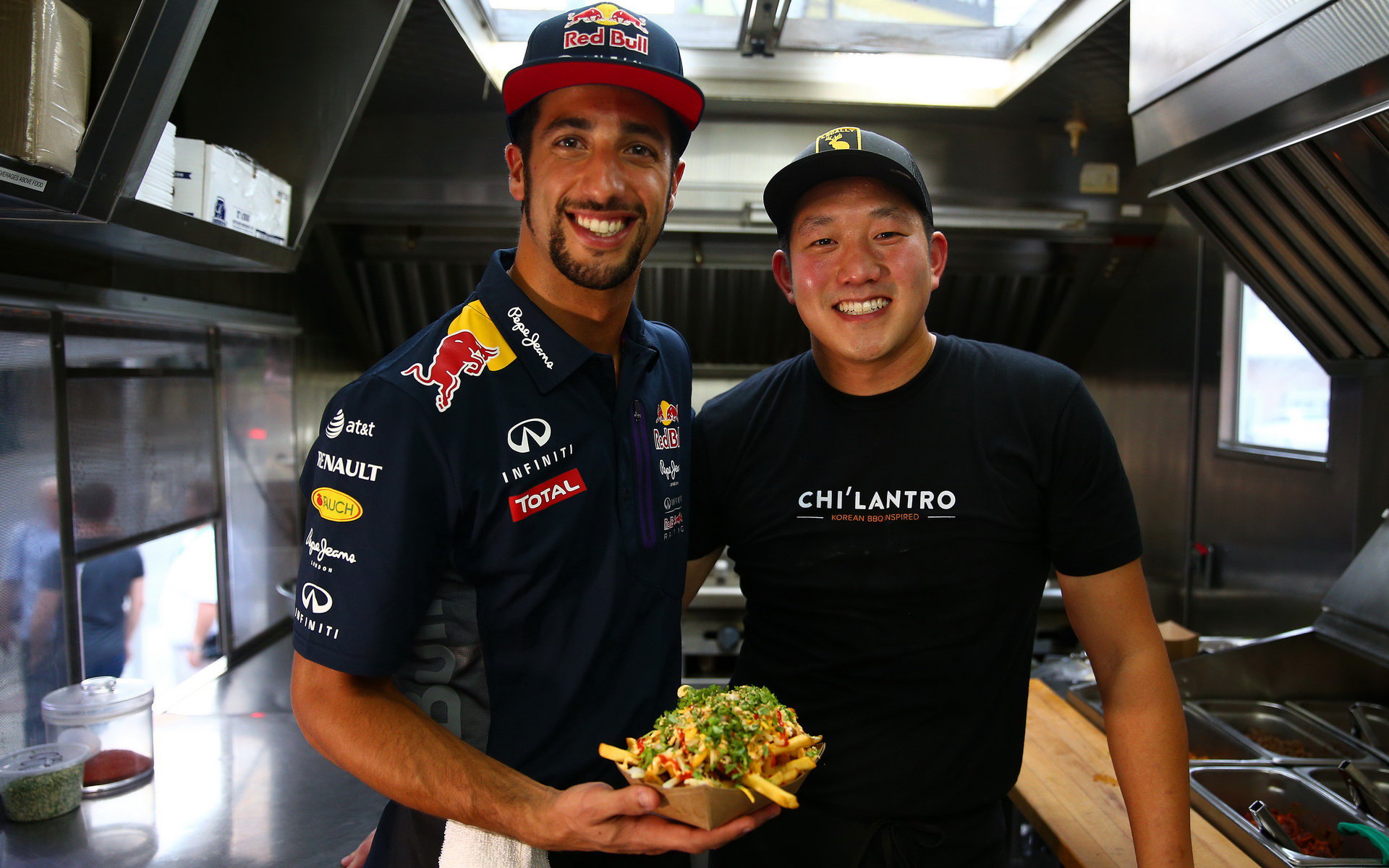 Daniel Ricciardo tráví volný čas v Austinu