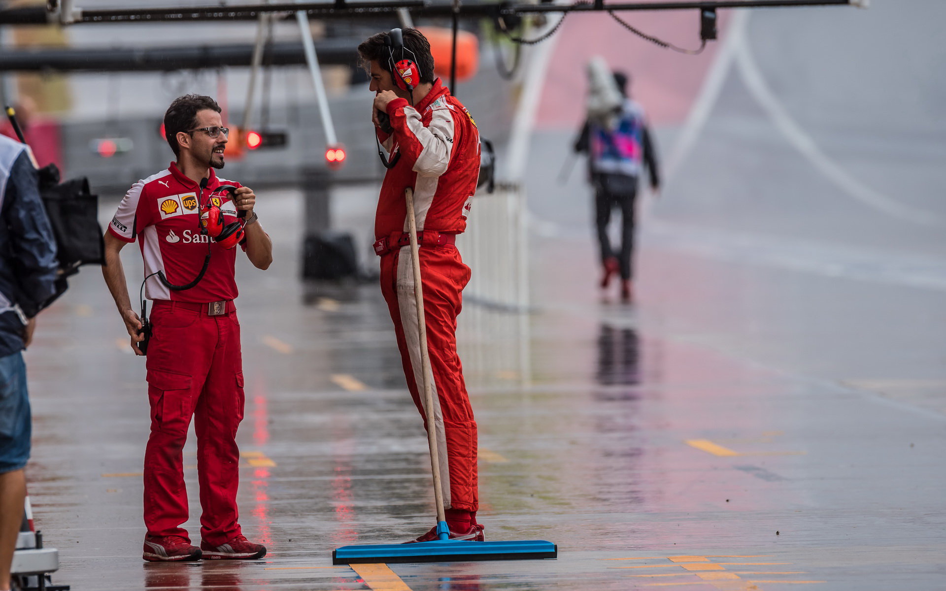 Mechanici Ferrari v Austinu