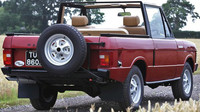 Přestavba je dílem Special Vehicle Conversions, Range Rover Convertible.