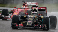 Romain Grosjean a Sebastian Vettel v Austinu