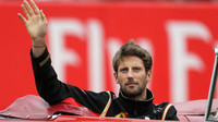 Romain Grosjean při prezentaci před závodem v Austinu