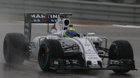 Felipe Massa za deště v Austinu