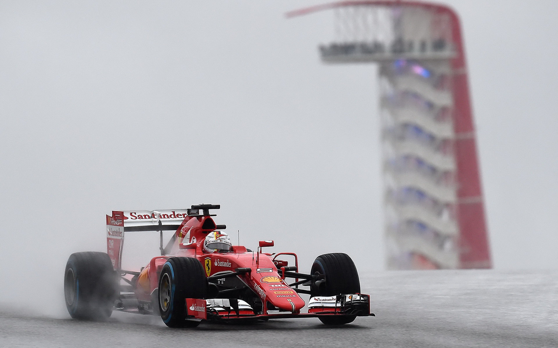 Sebastian Vettel v Austinu