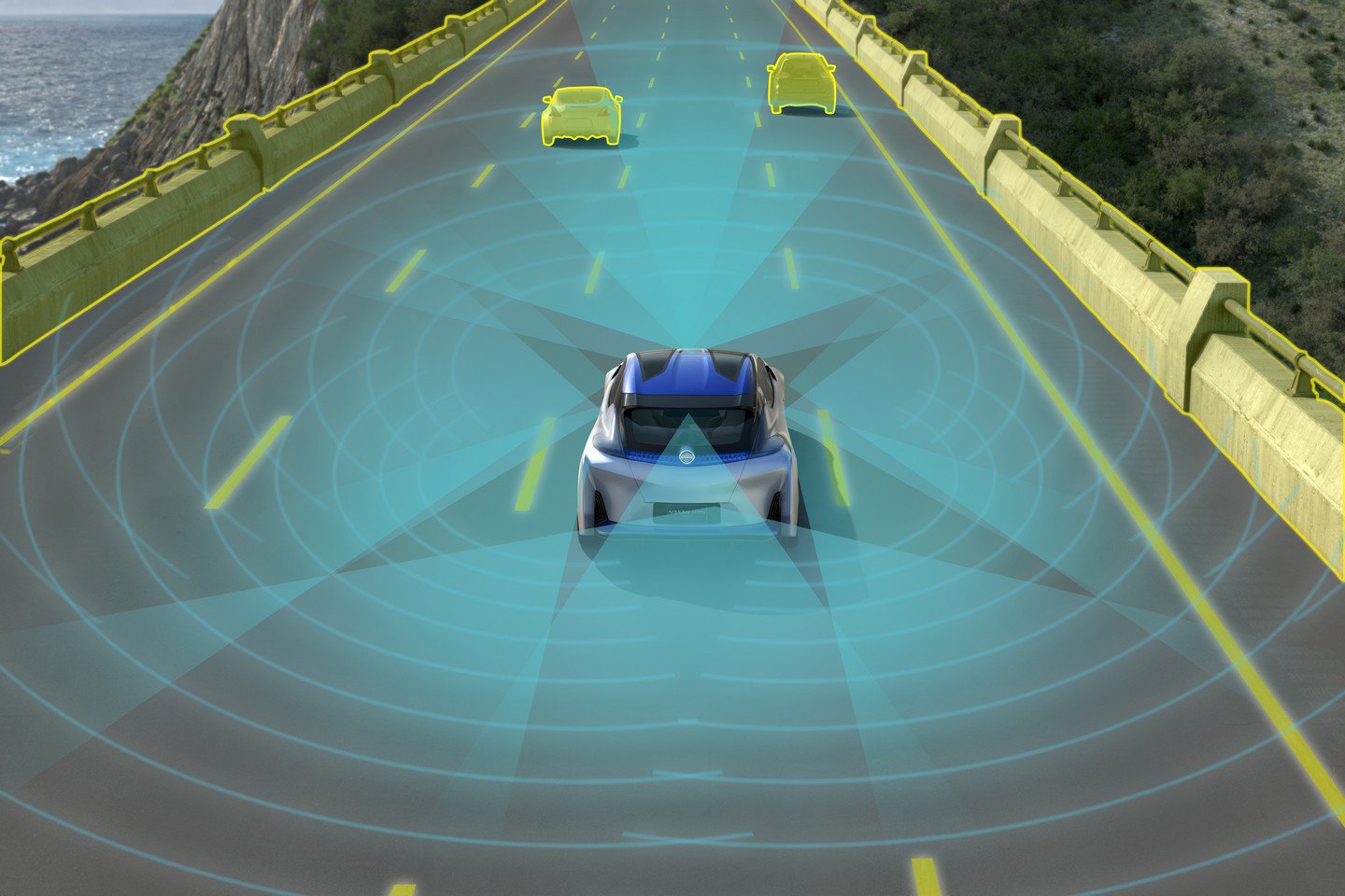 Systém autonomního řízení nového konceptu Nissanu