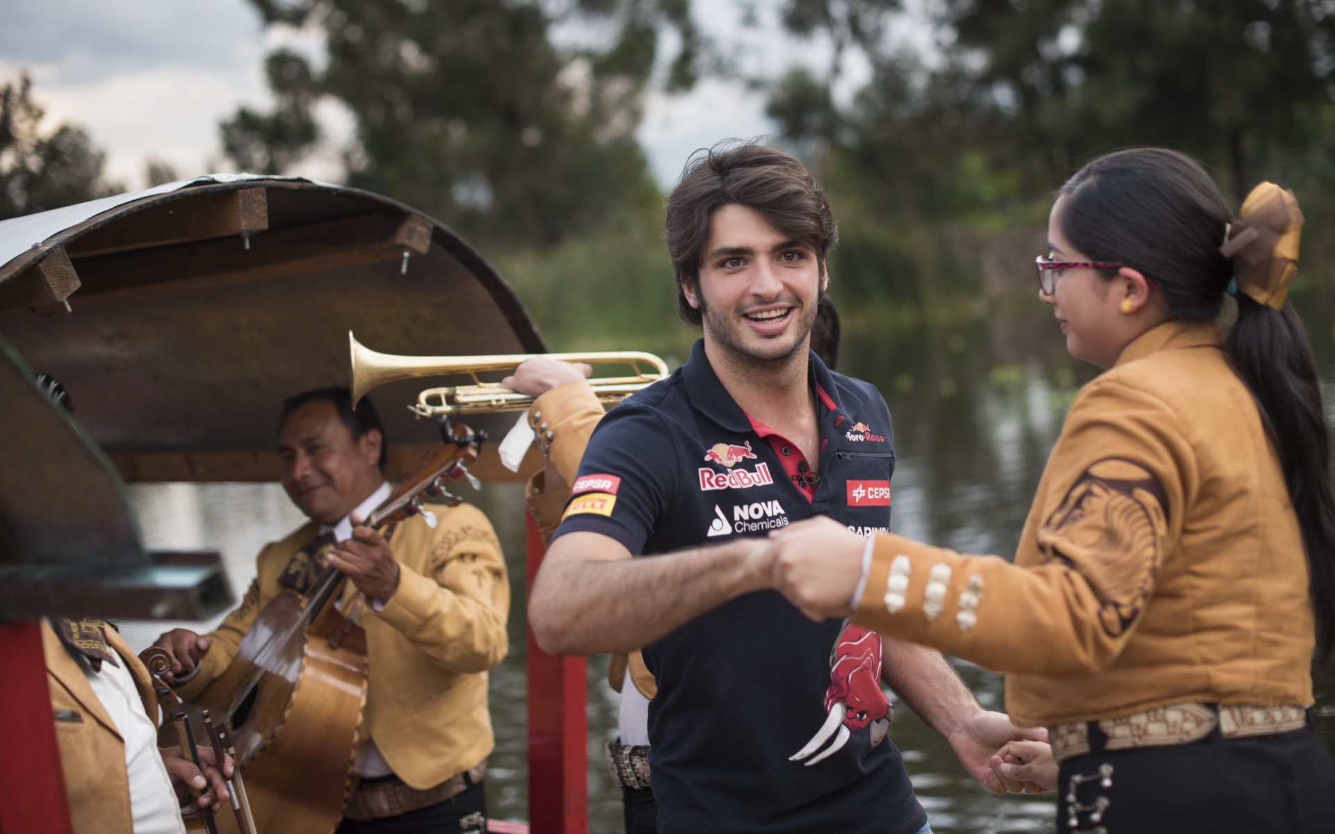 Carlos Sainz v Mexiku