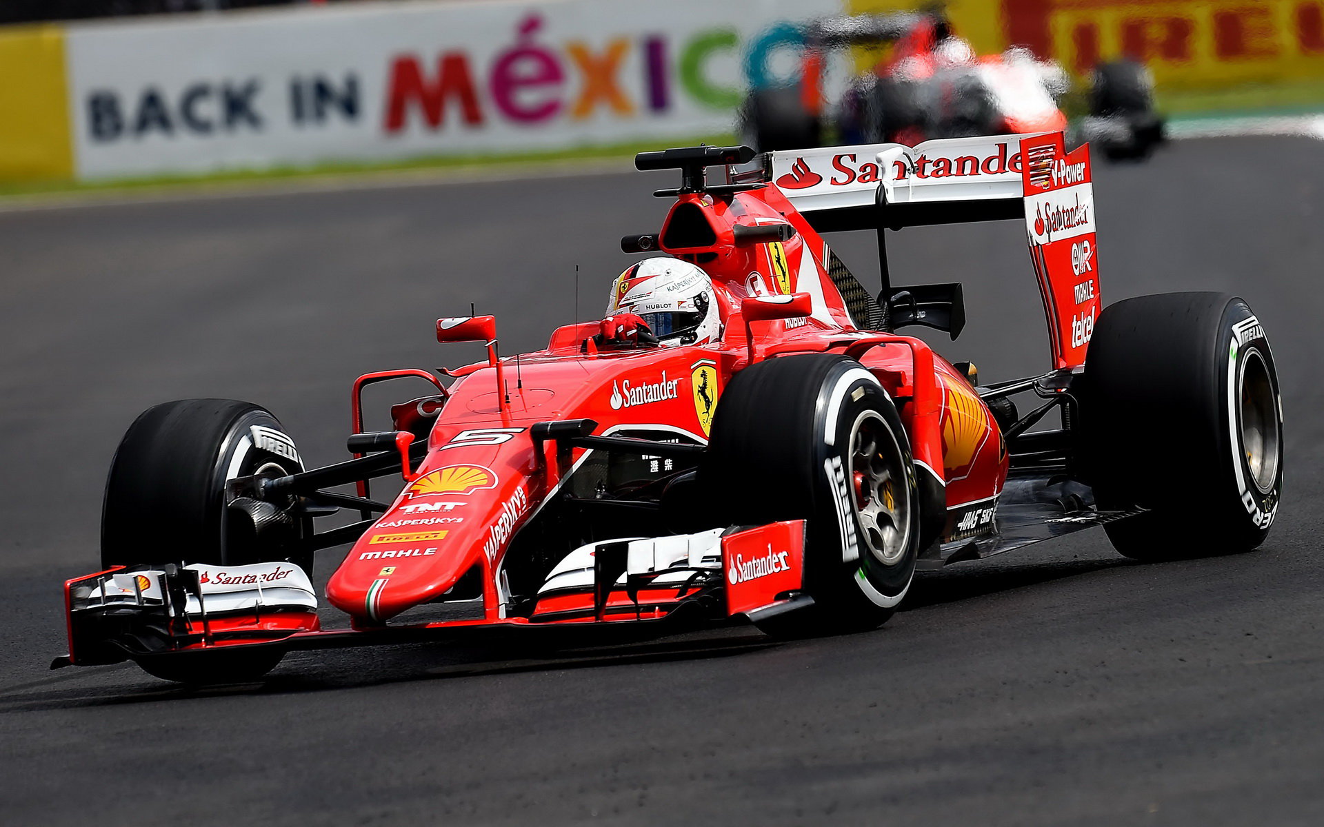 Sebastian Vettel v Mexiku