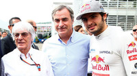 Bernie Ecclestone a Carlos Sainz v Mexiku