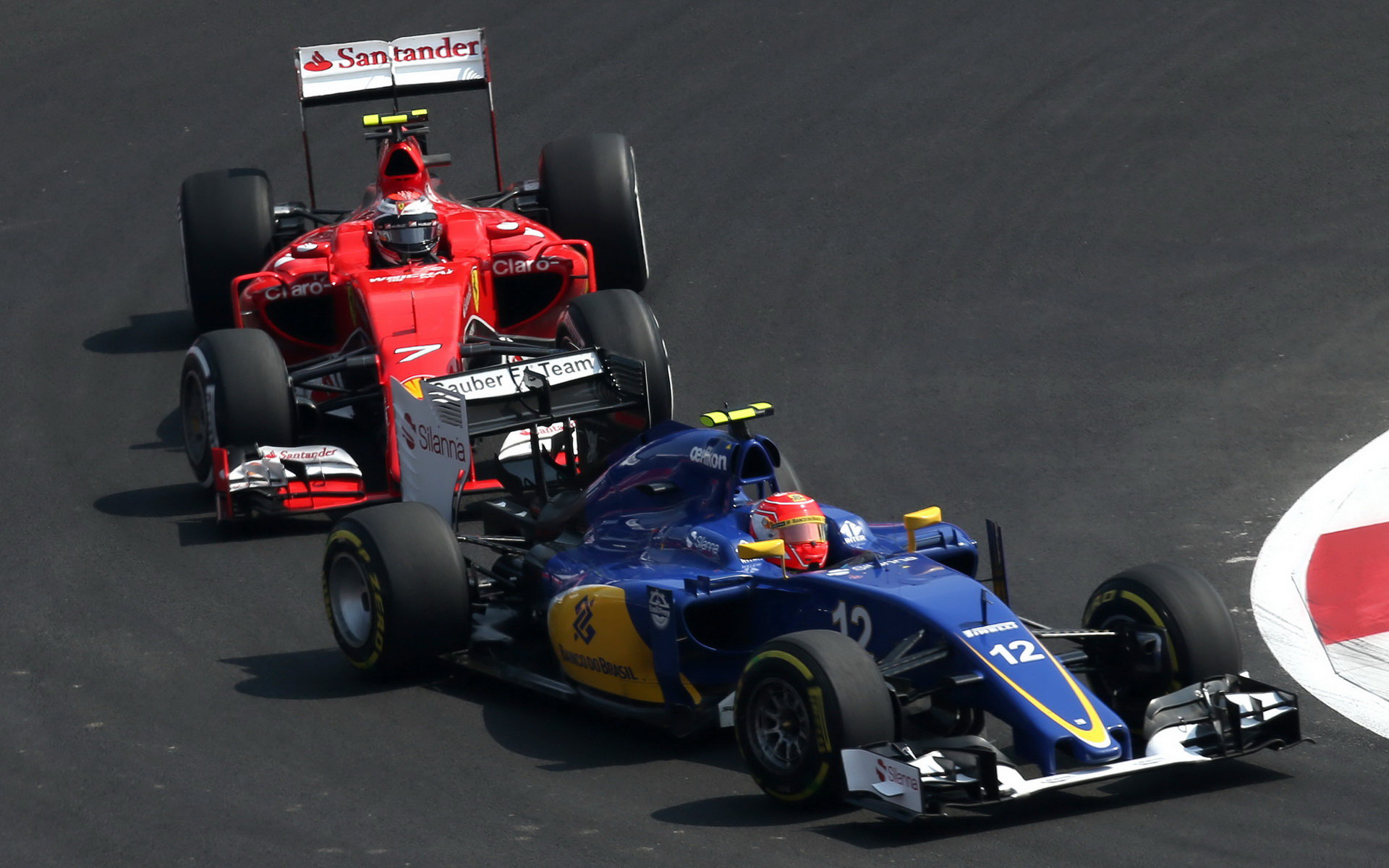 Felipe Nasr a Kimi v Mexiku