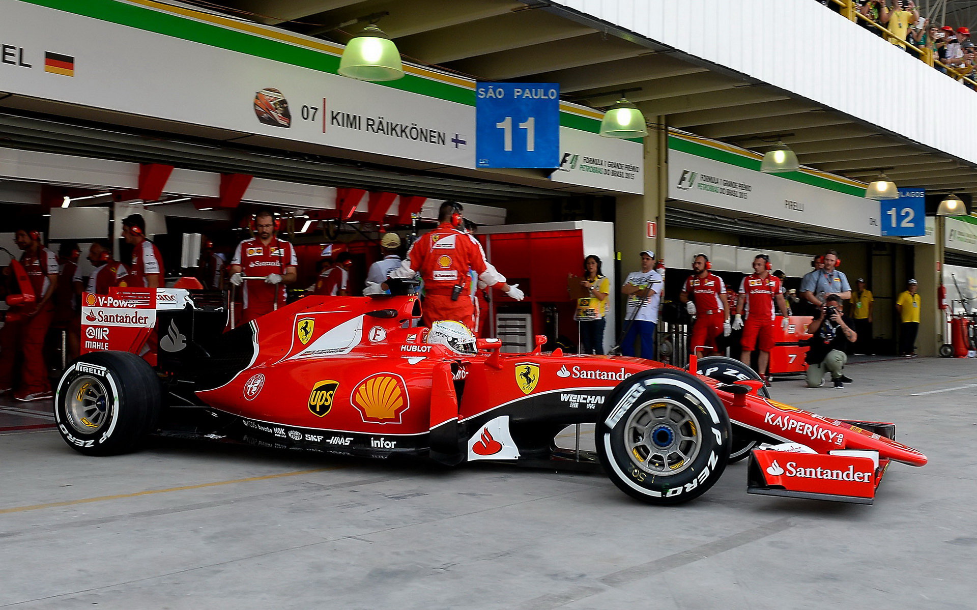 Sebastian Vettel v Brazílii