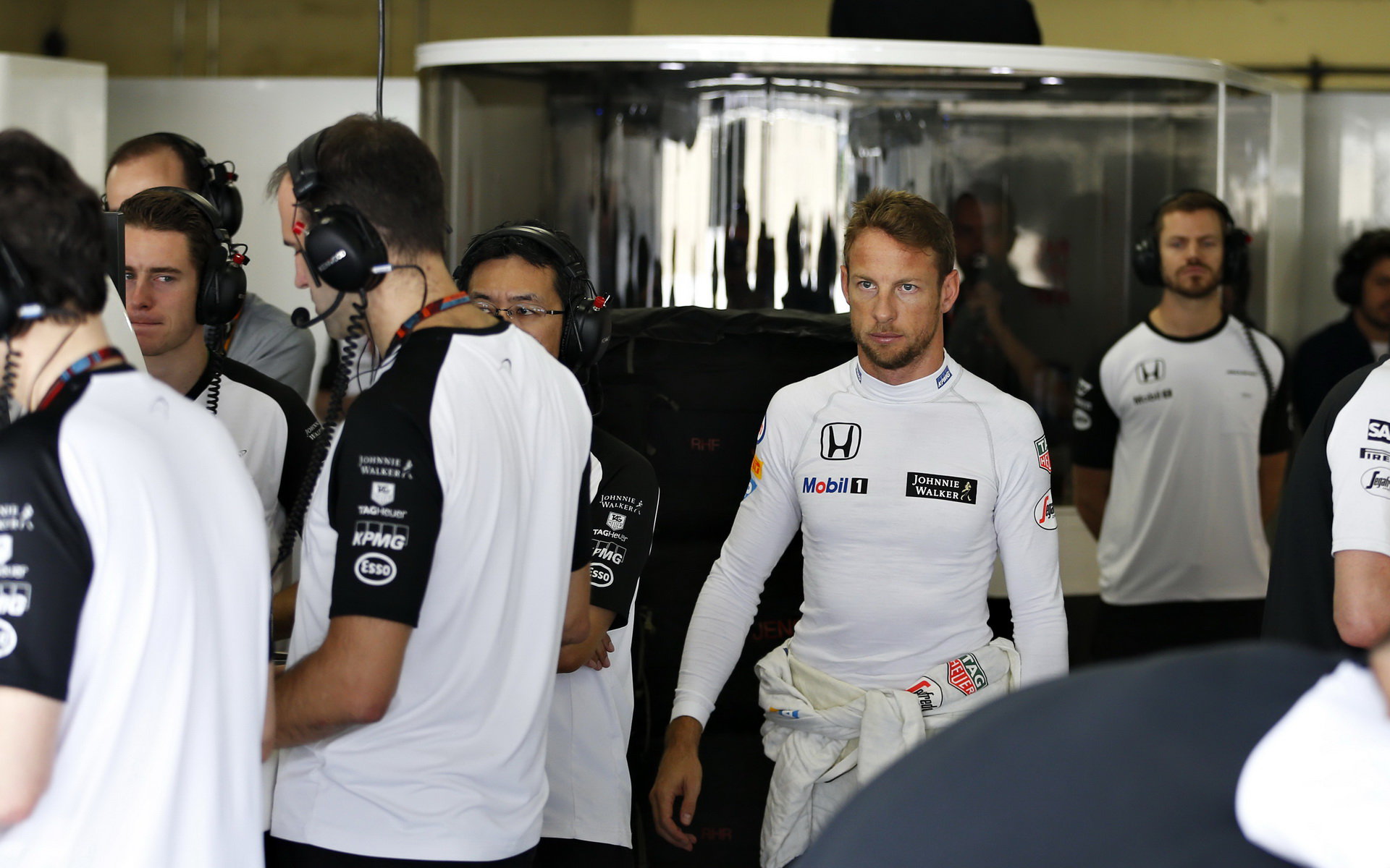 Jenson Button v Brazílii