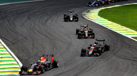 Daniel Ricciardo po startu v Brazílii
