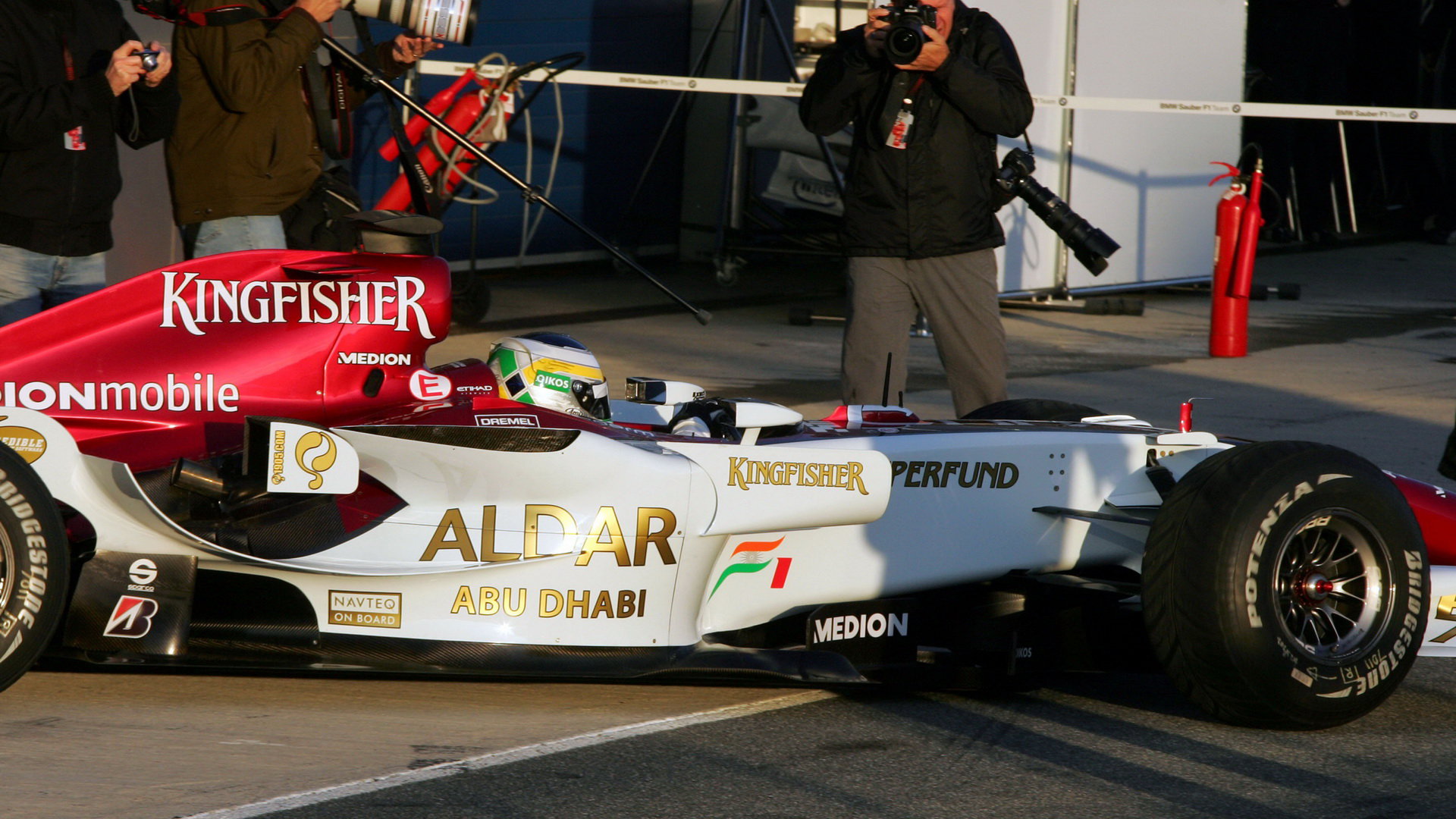 Force India při testech v Jerezu 2007