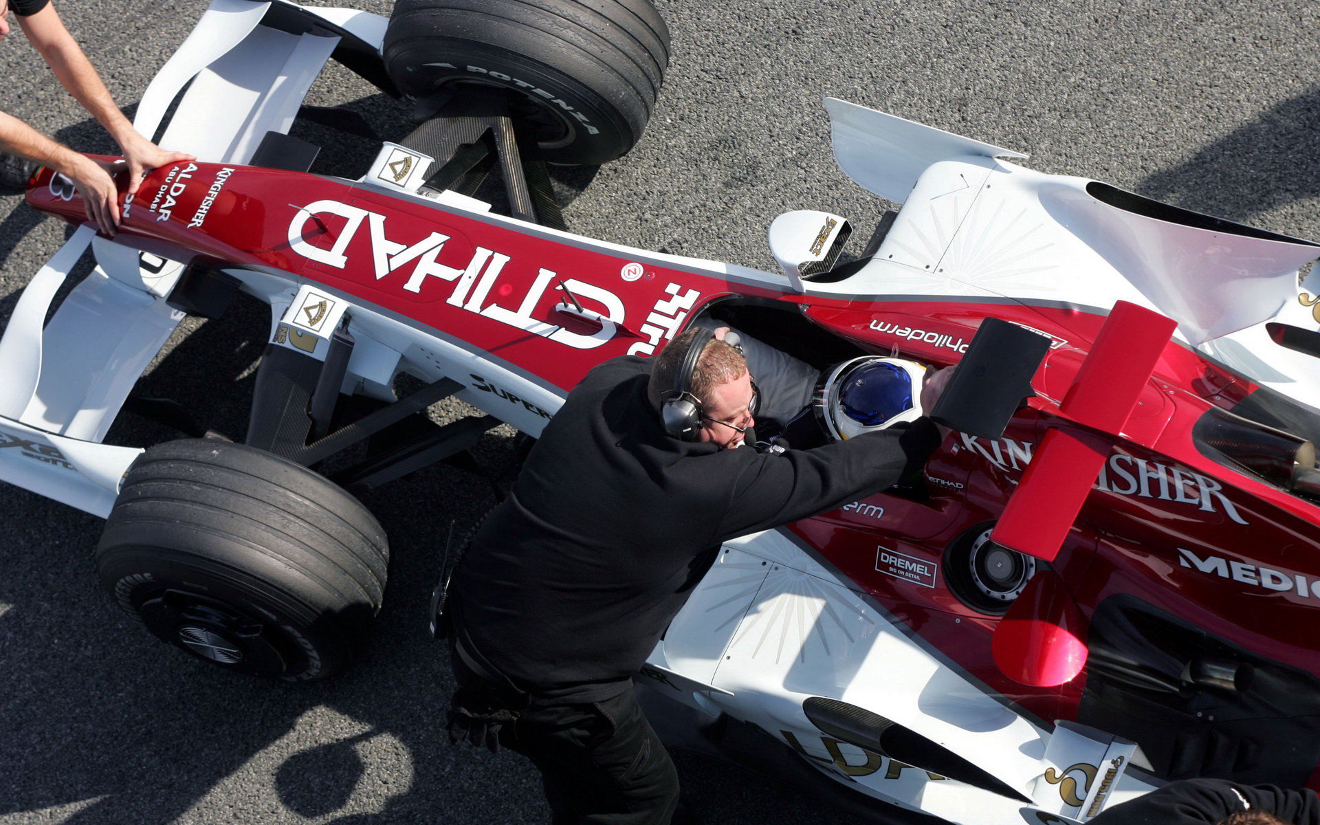 Force India při testech v Jerezu 2007