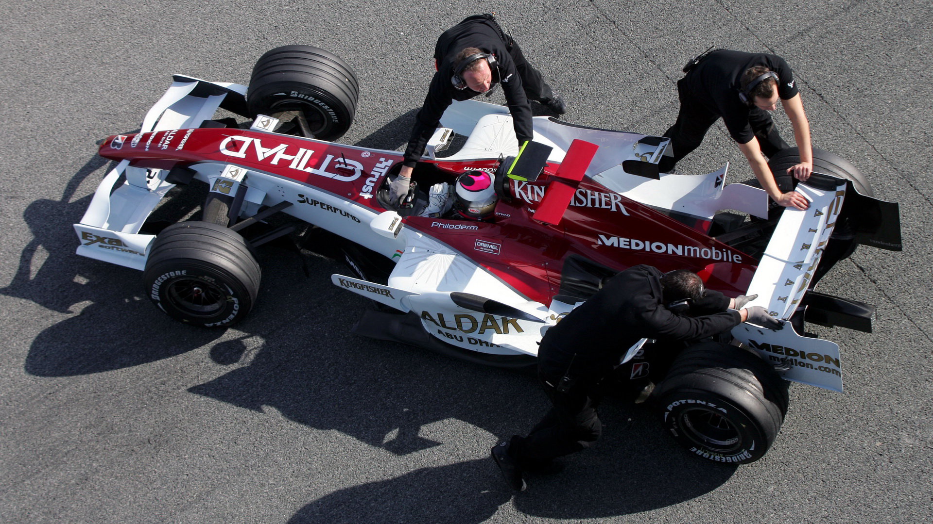 Force India při testech v Jerezu 2007