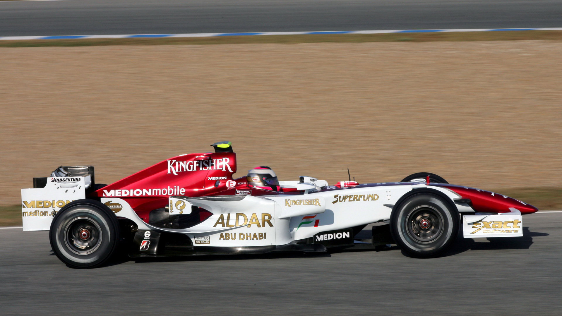 Force India při testech v Jerezu 2007