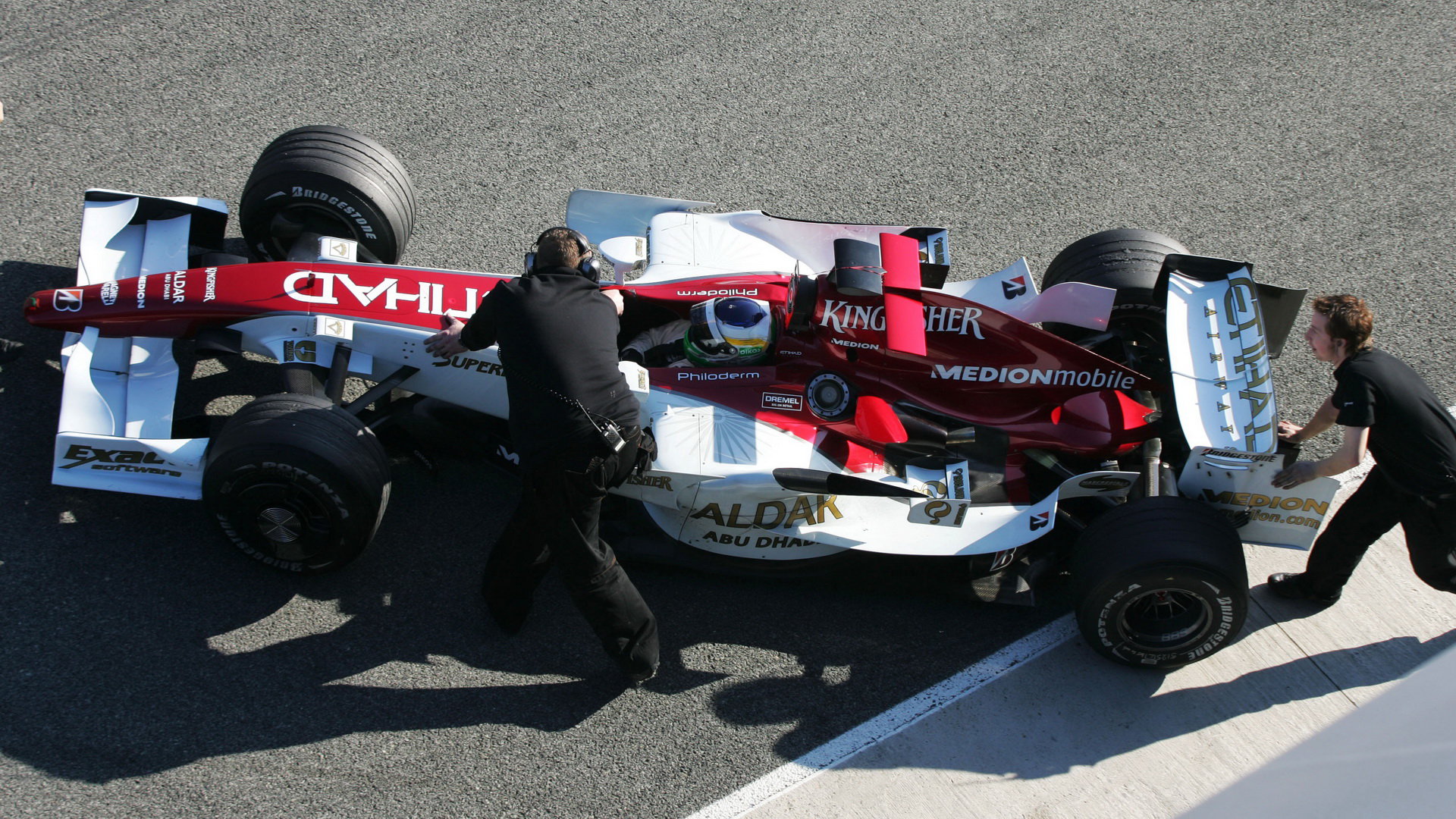 Force India při testech v Jerezu 2007