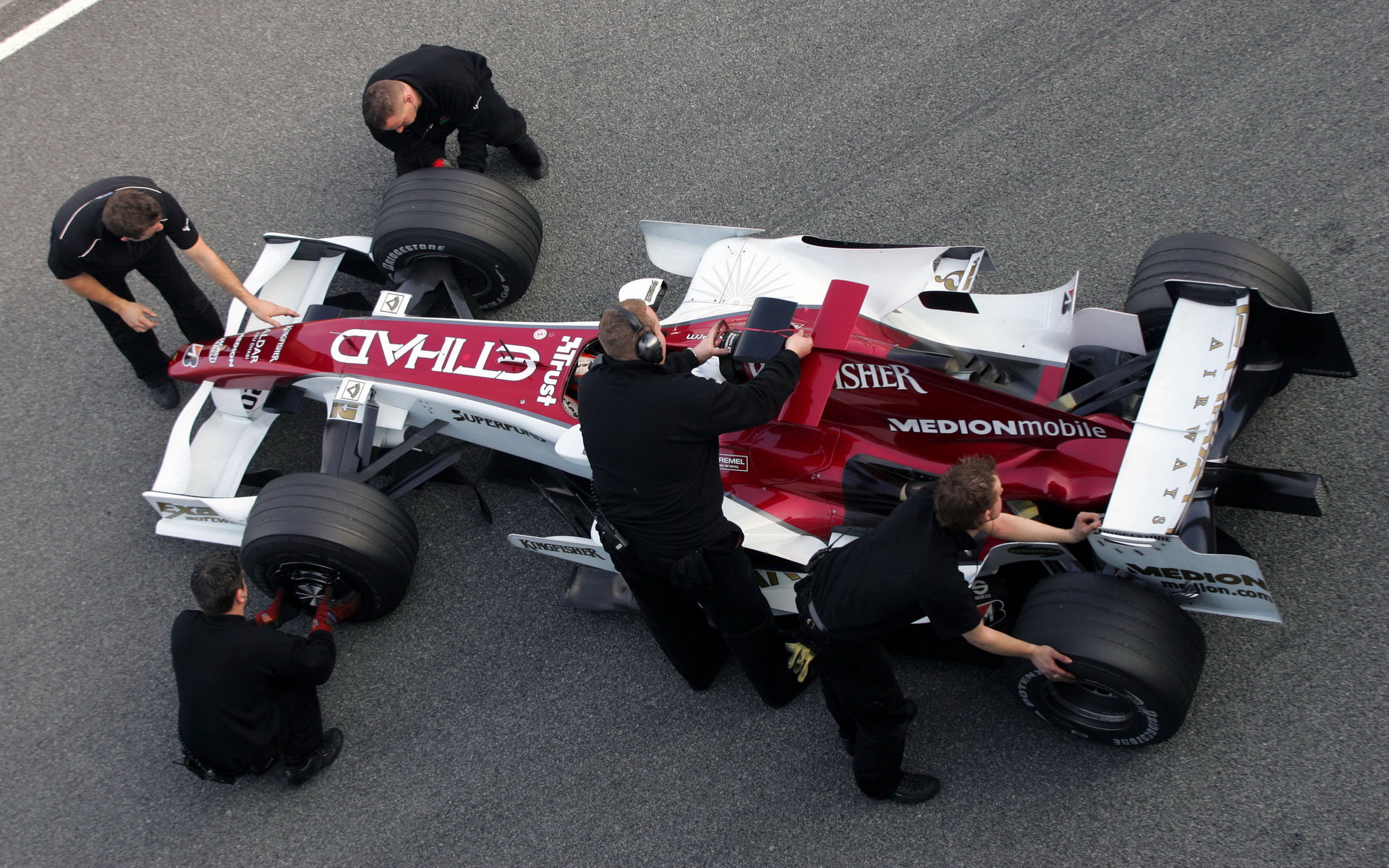 Force India při testech v Jerezu 2007