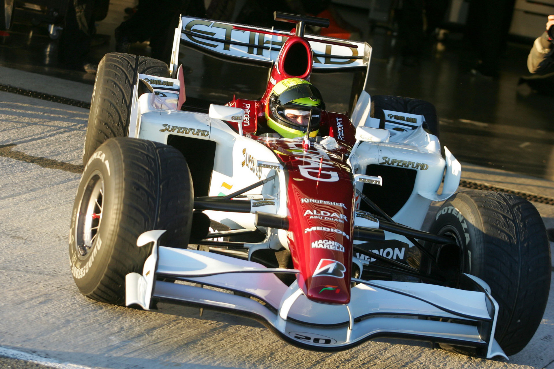 Force India při testech v Jerezu 2007