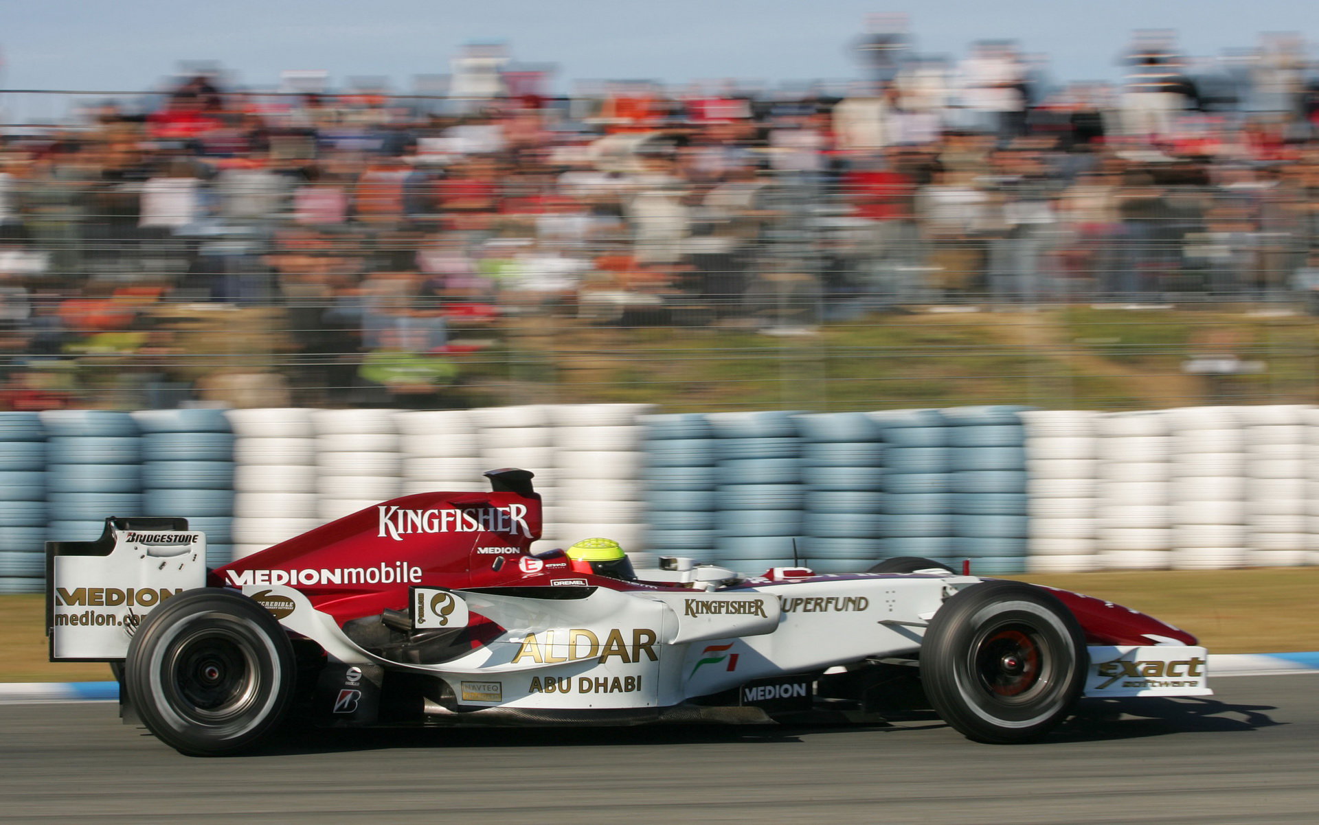 Force India při testech v Jerezu 2007