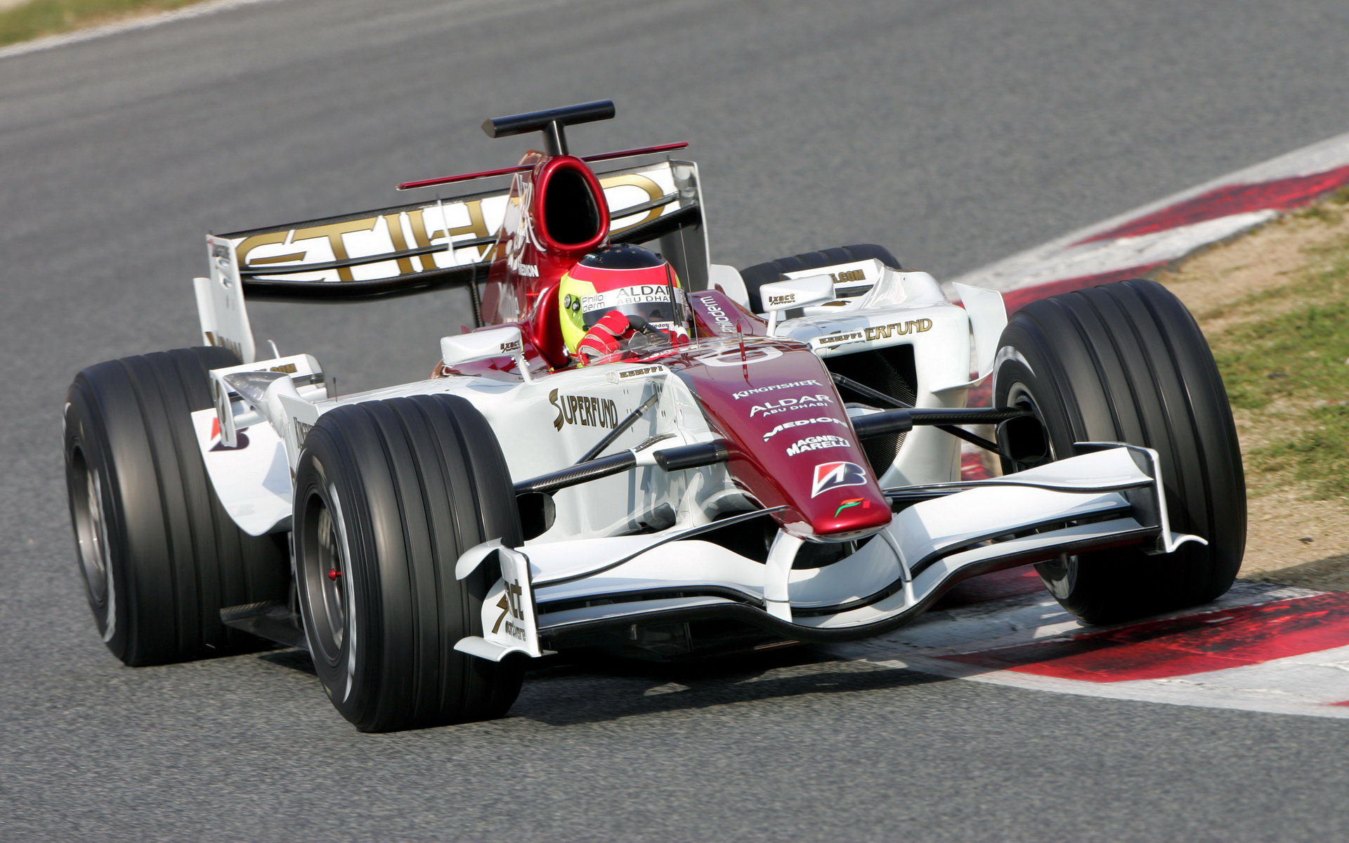 Force India při testu v Barceloně 2007