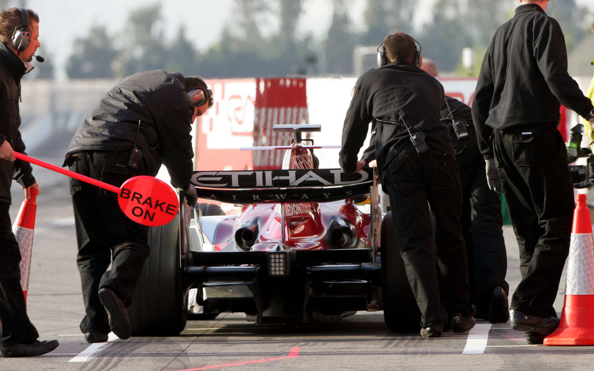 Force India při testu v Barceloně 2007