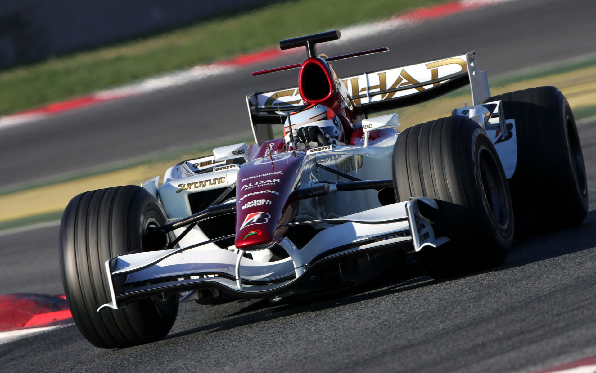 Christian Klien při testu v Barceloně 2007