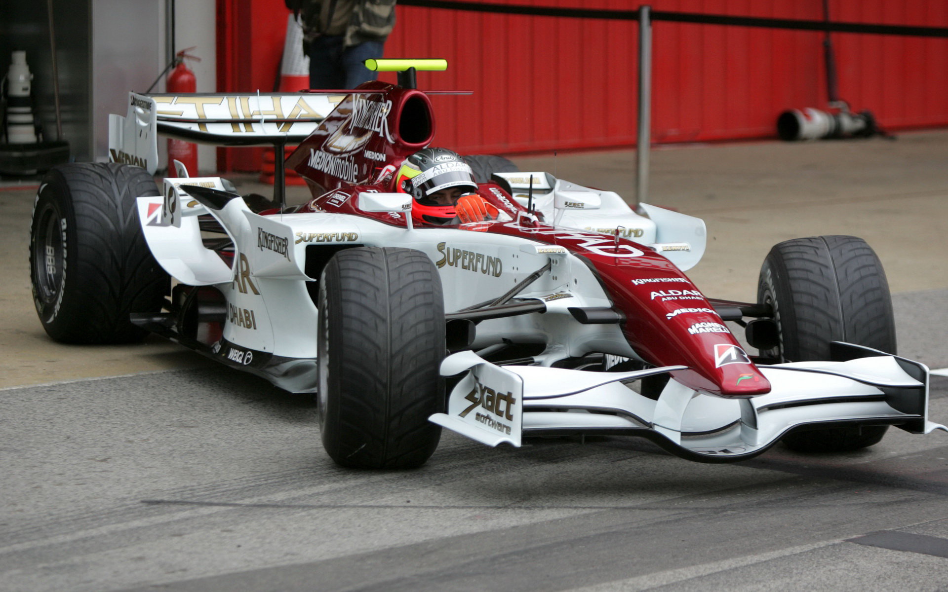 Force India při testu v Barceloně 2007