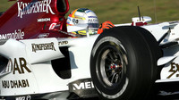 Adrian Sutil při testu v Barceloně 2007