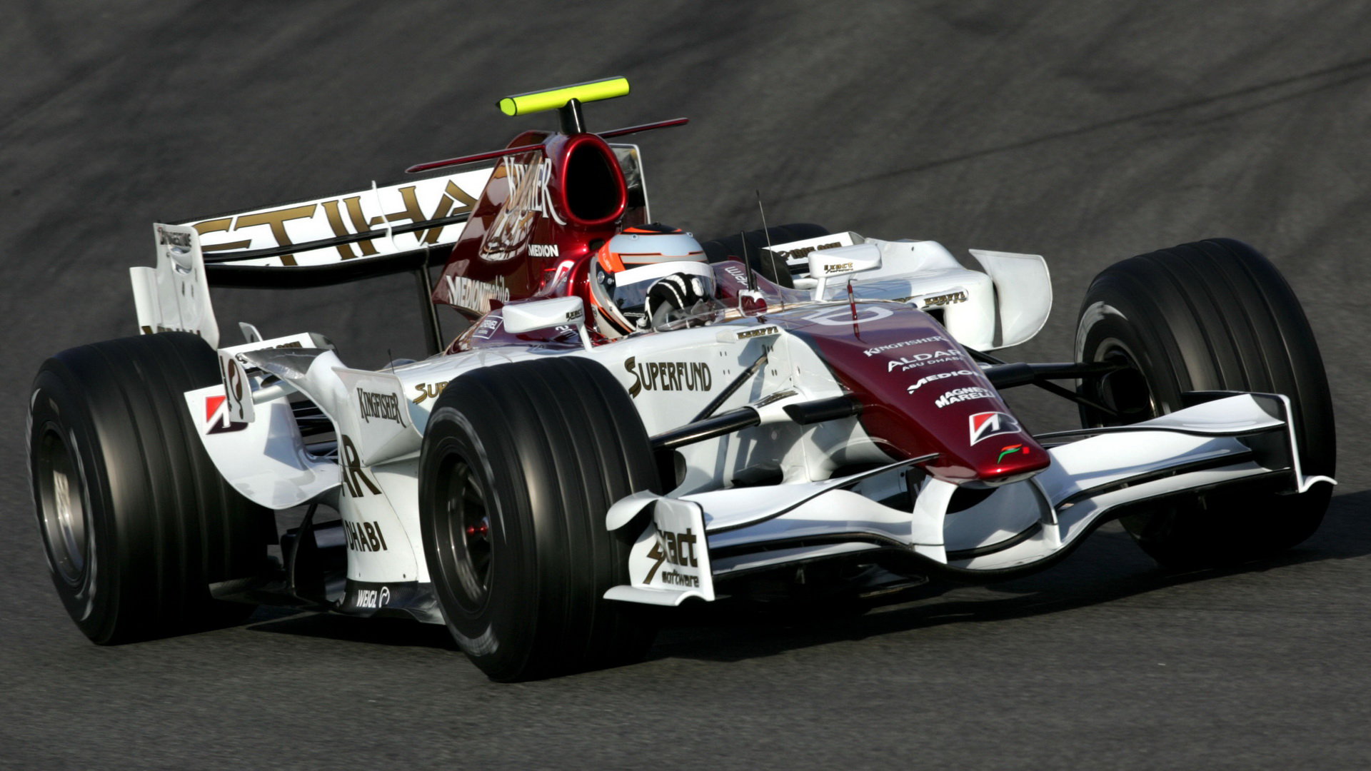 Christian Klien při testu v Barceloně 2007