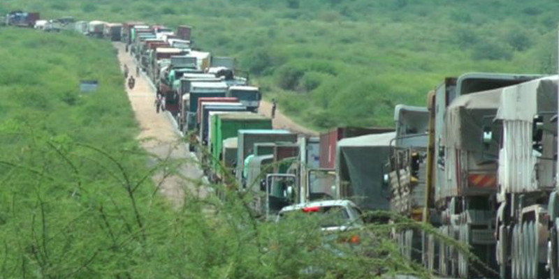dopravní zácpa v Keni