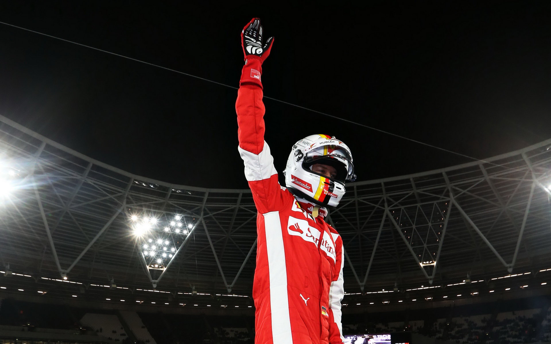 Sebastian Vettel při Race of champions