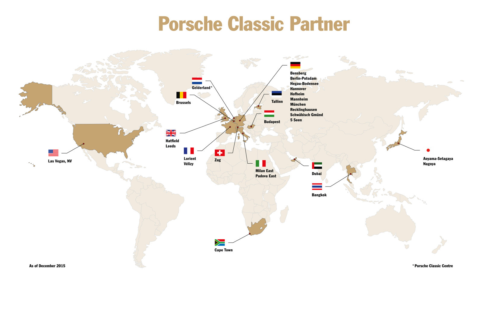 V současné době je po světě 24 partnerů Porsche Classic
