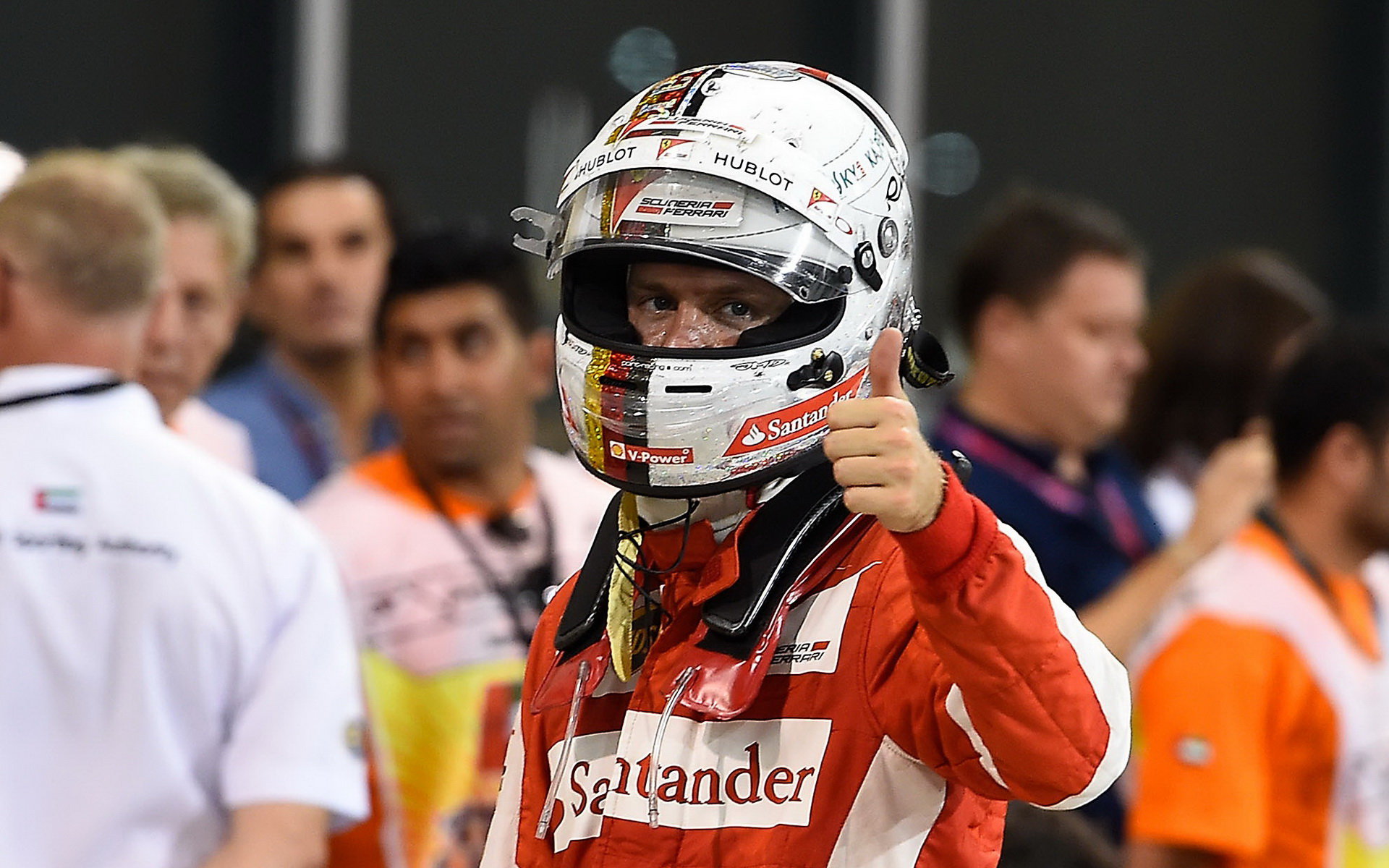 Sebastian Vettel v Abú Zabí