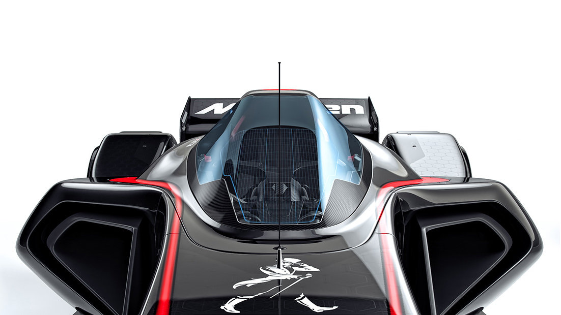 McLaren MP4-X - kokpit jako ze stíhačky poskytuje dobrý výhled