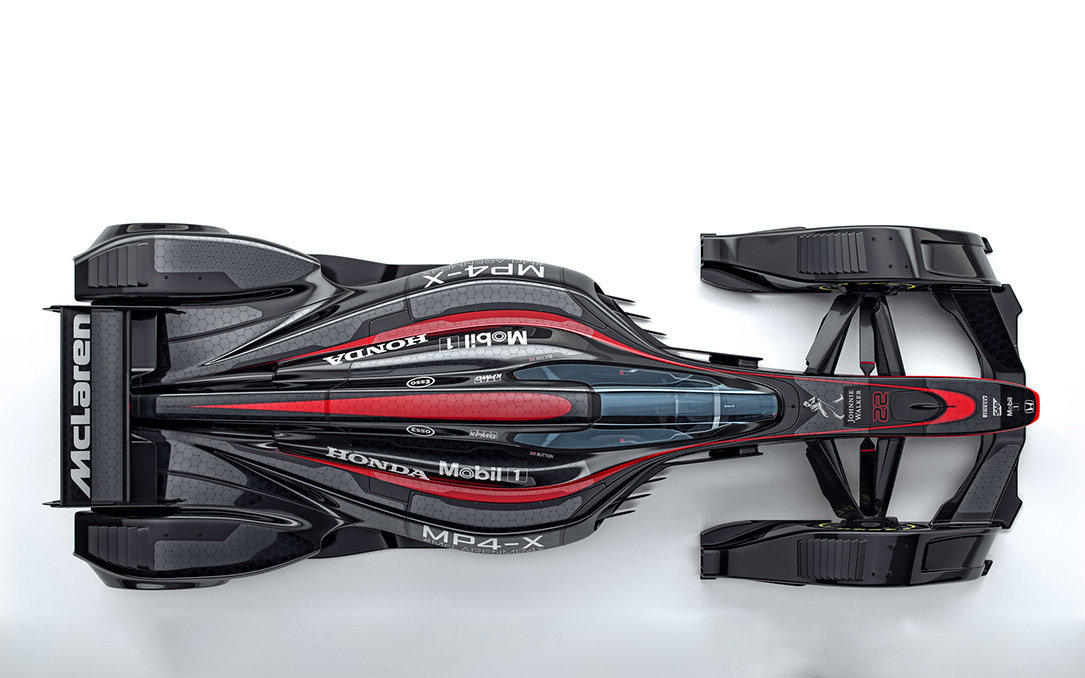 McLaren MP4-X - vůz obsahuje solární buňky