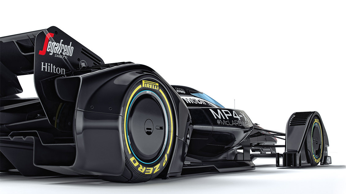 McLaren MP4-X - čidla pro pneumatiky