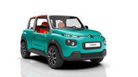 Elektromobil bude v nabídce s modrou, červenou, žlutou nebo béžovou barvou, Citroën E-Méhari.