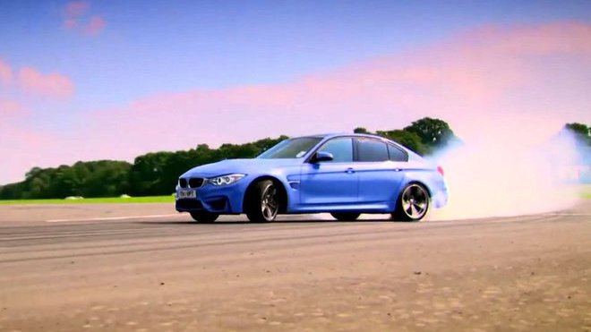 BMW M3 na testovací dráze Top Gearu