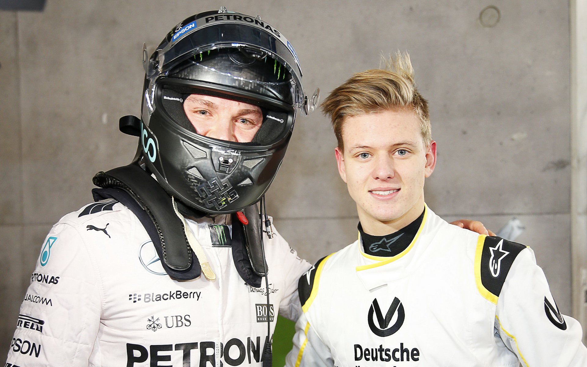 Nico Rosberg a Mick Schumacher ve Stuttgartu