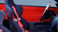 Sportovní sedadla disponovala čtyřbodovými pásy, Seat Arosa Racer Concept