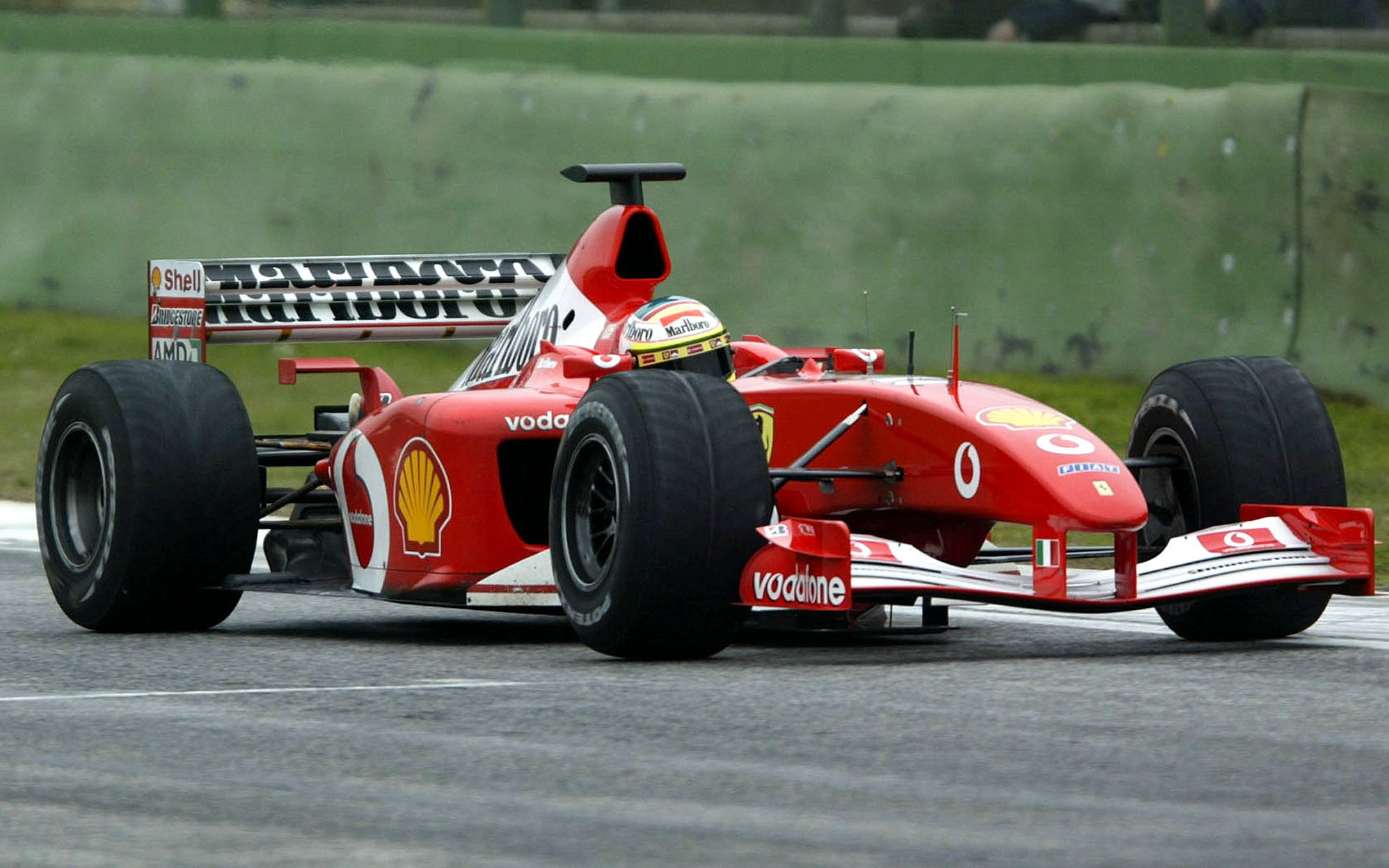 Ferrari při testech v Imole 2002